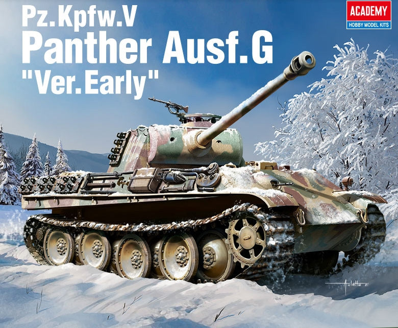 ACADEMY 13529 1/35 German Pz.Kpfw.V Panther Ausf.G Early Version Tank Model Kit