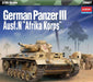 ACADEMY 13567 1/35 Panzer III Ausf.N Afrika Korps Model Tank Kit