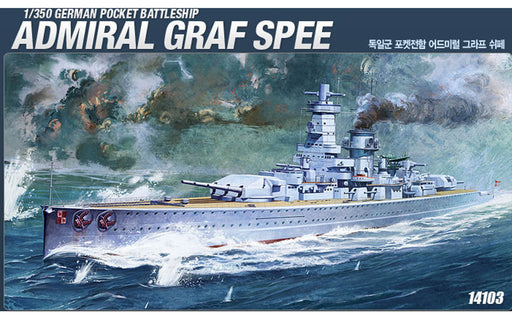 ACADEMY 14103 1/350 Admiral Graf Spee German Pocket Battleship Model Kit
