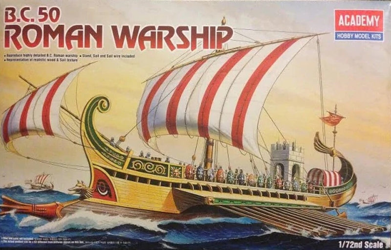 ACADEMY 14207 1/72 B.C. 50 Roman Warship Model Kit