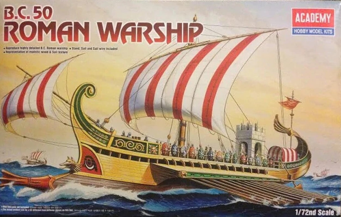 ACADEMY 14207 1/72 B.C. 50 Roman Warship Model Kit