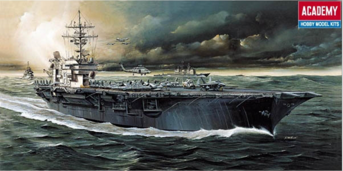 ACADEMY 14210 1/800 Kitty Hawk CVN 63 Aircraft Carrier Model Ship