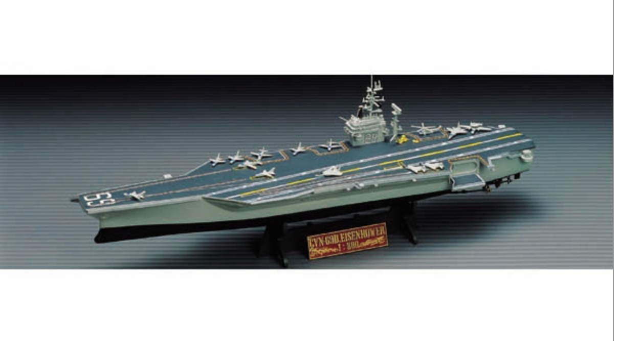 ACADEMY 14212 1/800 Eisenhower CVN 69 Aircraft Carrier Model Ship Kit