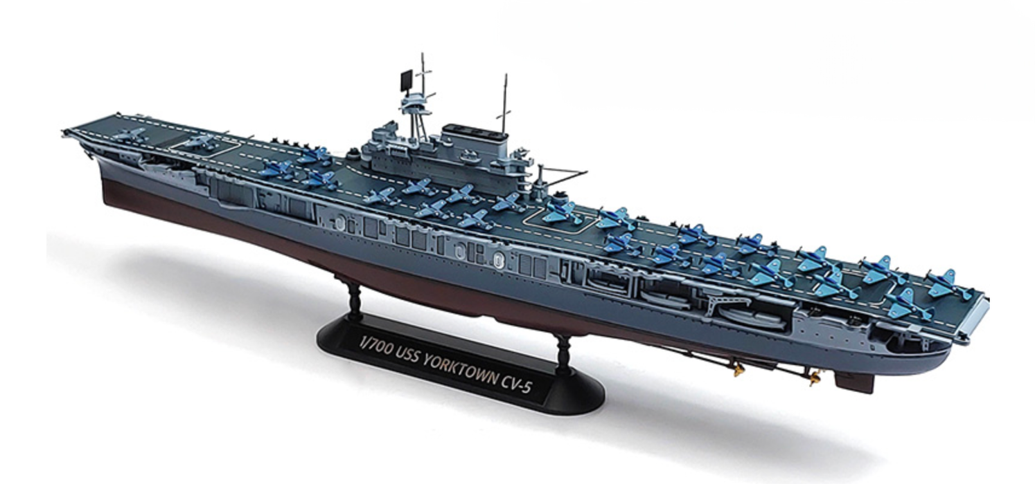 ACADEMY 14229 1/700 USS Yorktown CV-5 "Battle of Midway" Model Ship Kit