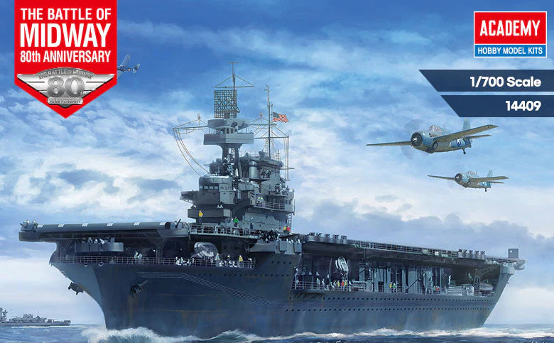 ACADEMY 14409 1/700 USS Enterprise CV-6 Battle of Midway Model Ship Kit
