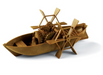 ACADEMY 18130 Da Vinci Series Paddleboat Mechanical Model Kit