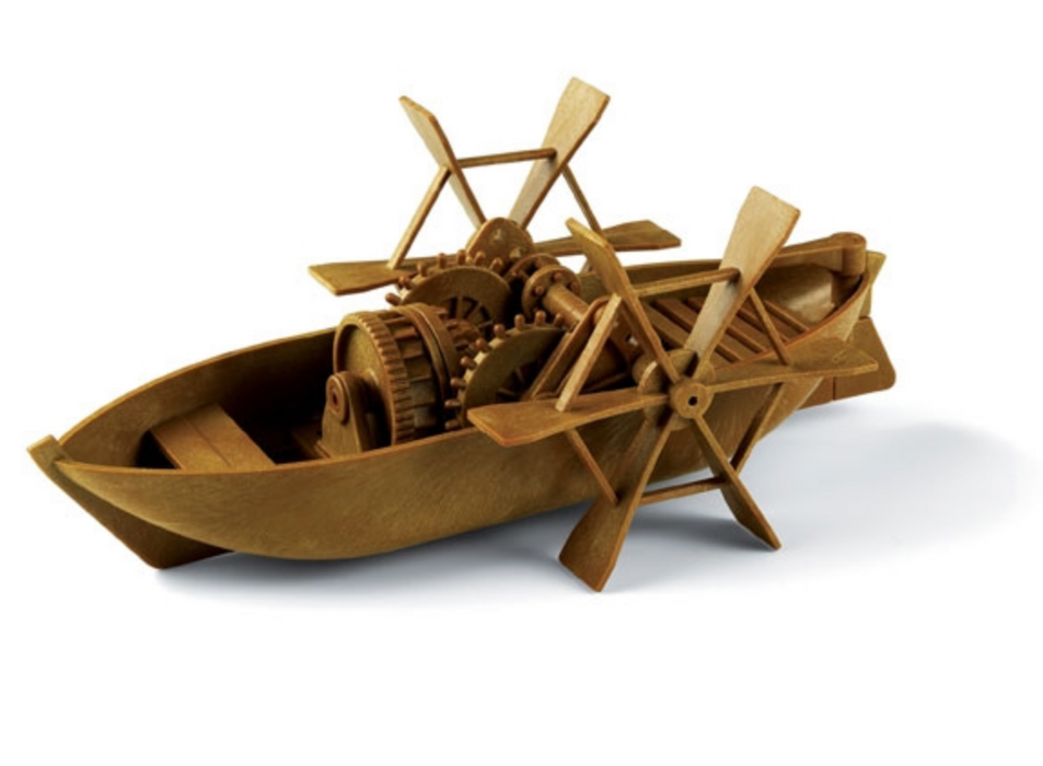 ACADEMY 18130 Da Vinci Series Paddleboat Mechanical Model Kit