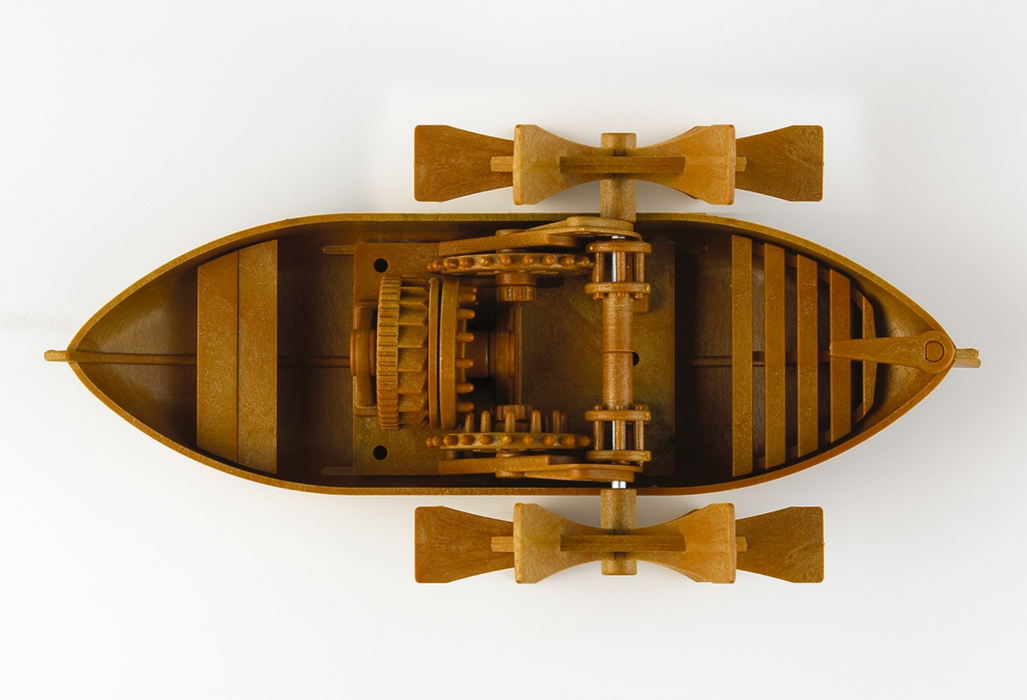ACADEMY 18130 Da Vinci Series Paddleboat Mechanical Model Kit