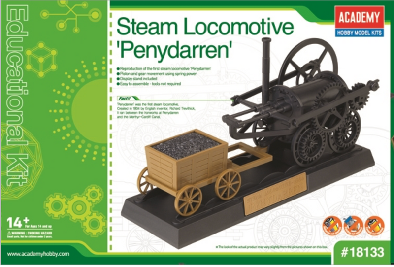 ACADEMY 18133 Steam Locomotive Penydarren Mechanical Model Kit