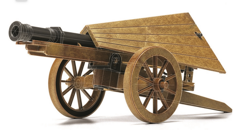 ACADEMY 18142 Da Vinci Series Spingarde Mechanical Model Kit