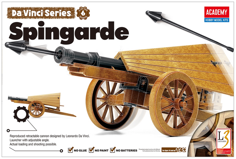 ACADEMY 18142 Da Vinci Series Spingarde Mechanical Model Kit