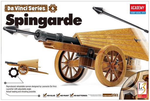 ACADEMY 18142 Da Vinci Series Spingarde Mechanical Model Kit