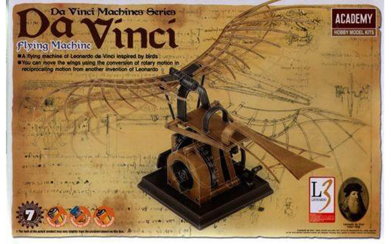 ACADEMY 18146 Da Vinci Flying Machine Mechanical Model Kit