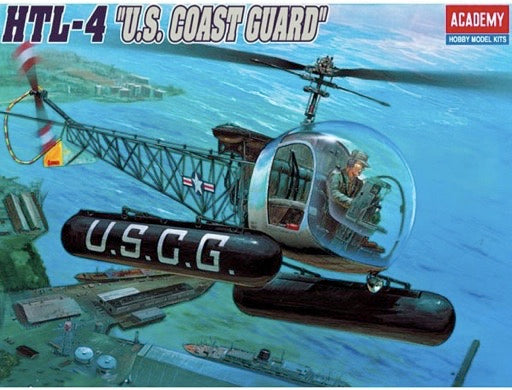 ACADEMY MRC 2200 1/35 HTL-4 U.S. Coast Guard Bell Helicopter Model Kit - NOS