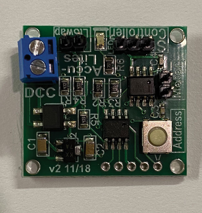 Accu-Lites 6001 Accessory DCC Decoder for Tortoise Switch Machine ...