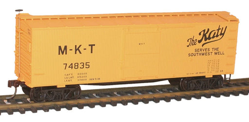 Accurail 1307 HO Scale 36' Double Sheath Boxcar Kit Missouri-Kansas-Texas MKT 74835