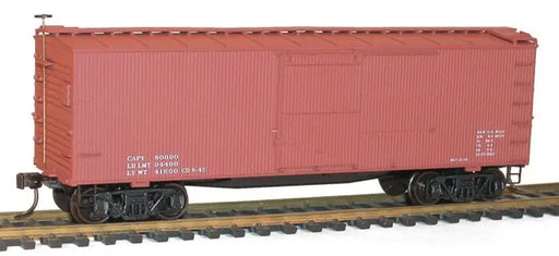 Accurail 1397 HO Scale 36' Double Sheath Boxcar Kit - Boxcar Red Data Only