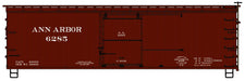 Accurail 1710 HO Scale 36' Double Sheathed Wood Boxcar Kit Ann Arbor 6285