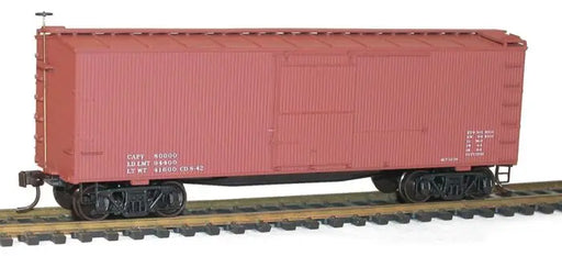 Accurail 1797 HO Scale 36' Double Sheath Fishbelly Boxcar Kit - Boxcar Red Data Only