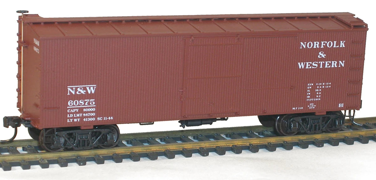 Accurail 1804 HO Scale 36' Wood Boxcar Kit Norfolk & Western N&W 60875