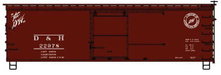 Accurail 1808 HO Scale 36' Wood Boxcar Kit Delaware & Hudson D&H 22978