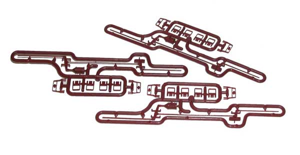 Accurail 182 HO Scale Brown Stirrup & Brake Rod Set