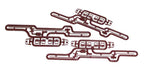 Accurail 182 HO Scale Brown Stirrup & Brake Rod Set