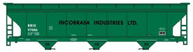 Accurail 2118 HO ACF 3-Bay Covered Hopper Incobrasa Industries BRIX 97086 Kit