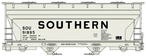 Accurail 2213 HO ACF 2-Bay Covered Hopper Kit Southern Railway 91895