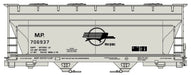 Accurail 2215 HO ACF 2-Bay Covered Hopper Kit Missouri Pacific MP 706937 (Screaming Eagle Logo)