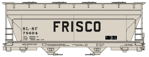 Accurail 2216 HO ACF 2-Bay Covered Hopper Kit FRISCO SLSF 78604