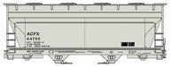 Accurail 2220 HO Scale ACF 2 Bay Covered Hopper Kit ACFX 44795