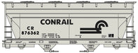 Accurail 2223 HO Scale ACF 2 Bay Covered Hopper Kit Conrail CR 876362
