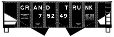 Accurail 24121 HO Scale USRA 55 Ton 2 Bay Open Hopper Kit Grand Trunk Western GTW 75249