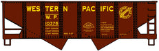 Accurail 2436 HO Scale USRA 55 Ton 2 Bay Open Hopper Kit Western Pacific WP 10376 (Small Feather Logo)