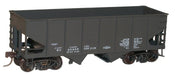 Accurail 2497 HO Scale USRA 55 Ton 2 Bay Open Hopper Kit Black Data Only