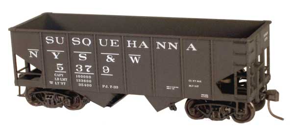 Accurail 25731 HO Scale USRA 55 Ton 2 Bay Open Hopper Kit New York, Susquehanna & Western NYS&W