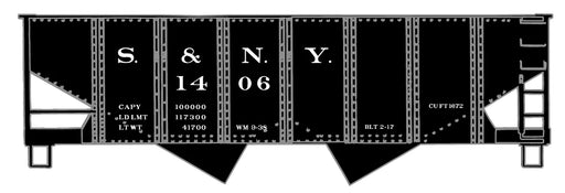 Accurail 2588 HO Scale USRA 55 Ton Hopper Susquehanna & New York 1406
