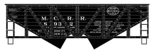 Accurail 2723 HO Scale Wood Side 2 Bay Open Hopper Kit Michigan Central MCRR 8932