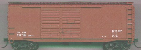 Accurail 3098 HO Scale AAR 40' Double Door Steel Boxcar Kit Data Only (Mineral Red) - NOS