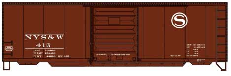 Accurail 3461 HO Scale 40' PS-1 Boxcar Kit New York, Susquehanna & Western NYS&W 415