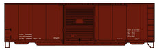 Accurail 3499 HO Scale 40' PS-1  Boxcar Kit Oxide Red Data Only