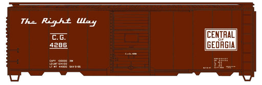 Accurail 3566 HO Scale AAR 40' Boxcar Kit Central of Georgia CofG 4286