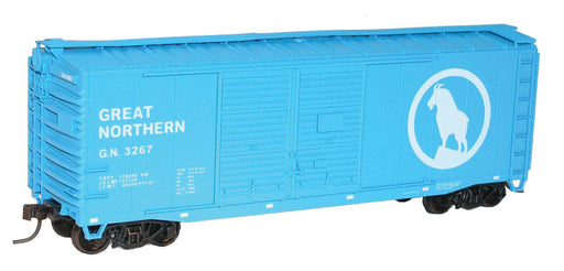Accurail 3634 HO Scale AAR 40' Double Door Boxcar Kit Great Northern GN (Big Sky Blue with Rocky Logo)