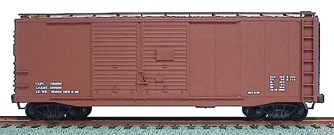 Accurail 3698 HO Scale AAR 40' Double Door Boxcar Kit Mineral Red Data Only