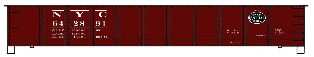 Accurail 37211 HO Scale 41' AAR Steel Gondola Kit New York Central NYC