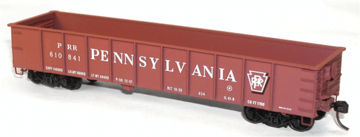 Accurail 3738 HO Scale 41' AAR Steel Gondola Kit Pennsylvania "Shadow Keystone" PRR #'s Vary - NOS