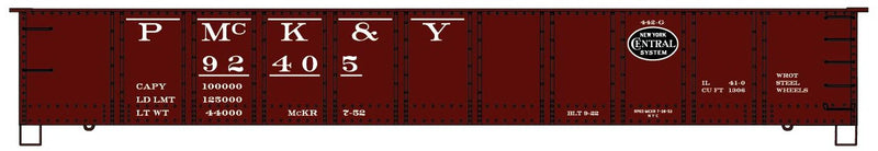 Accurail 3778 HO Scale AAR 41' Steel Gondola Kit Pittsburgh, McKeesport & Youghiogheny (#'s Vary)