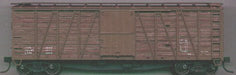 Accurail 4298 HO Scale 40' Outside Braced Wood Door Boxcar Kit - Data Only Mineral Red - NOS