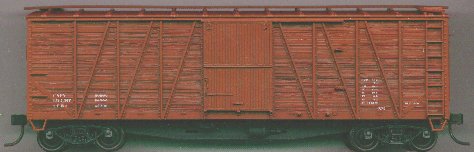 Accurail 4299 HO Scale 40' Outside Braced Wood Door Boxcar Kit - Data Only Oxide - NOS
